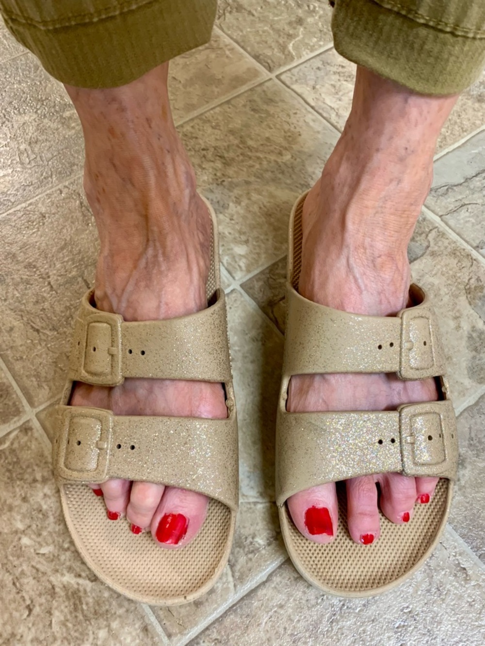 Freedom Moses Metallic Gold Sandals